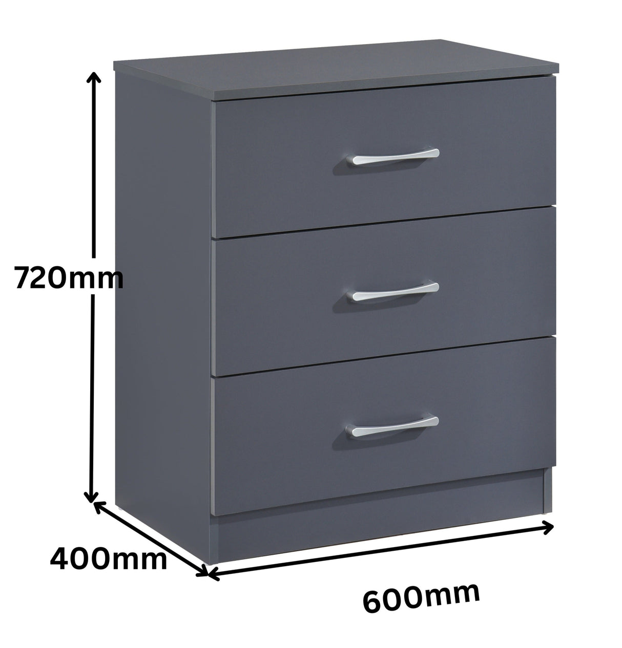 Highbury 4 Piece Bedroom Set With 2 Door Double Wardrobe - Swish Furniture