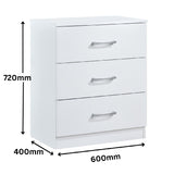 Highbury 4 Piece Bedroom Set With 2 Door Double Wardrobe - Swish Furniture