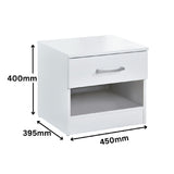 Highbury 4 Piece Bedroom Set With 2 Door Double Wardrobe - Swish Furniture