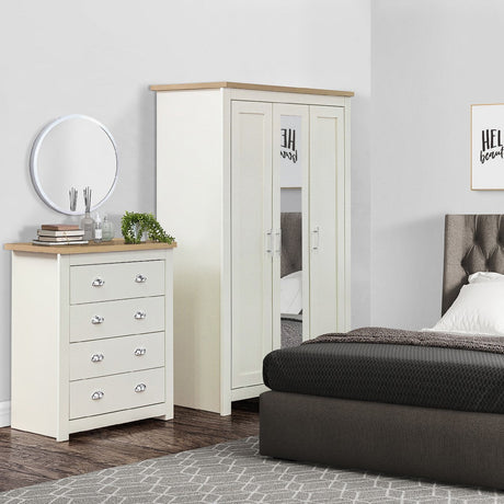Highgate 3 Door Mirrored Wardrobe - Birlea