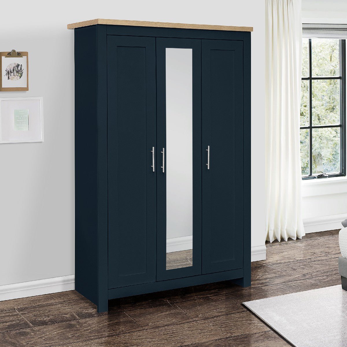 Highgate 3 Door Mirrored Wardrobe - Birlea