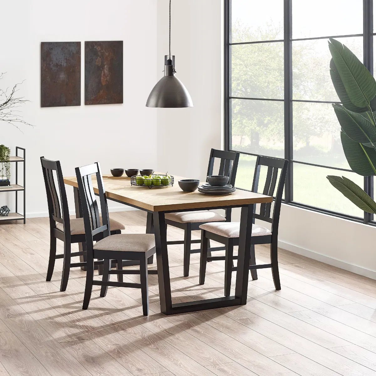 Hilton Rectangular Dining Table - Julian Bowen
