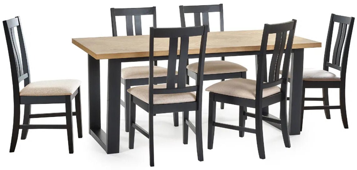 Hilton Rectangular Dining Table - Julian Bowen