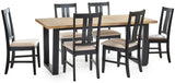 Hilton Rectangular Dining Table - Julian Bowen