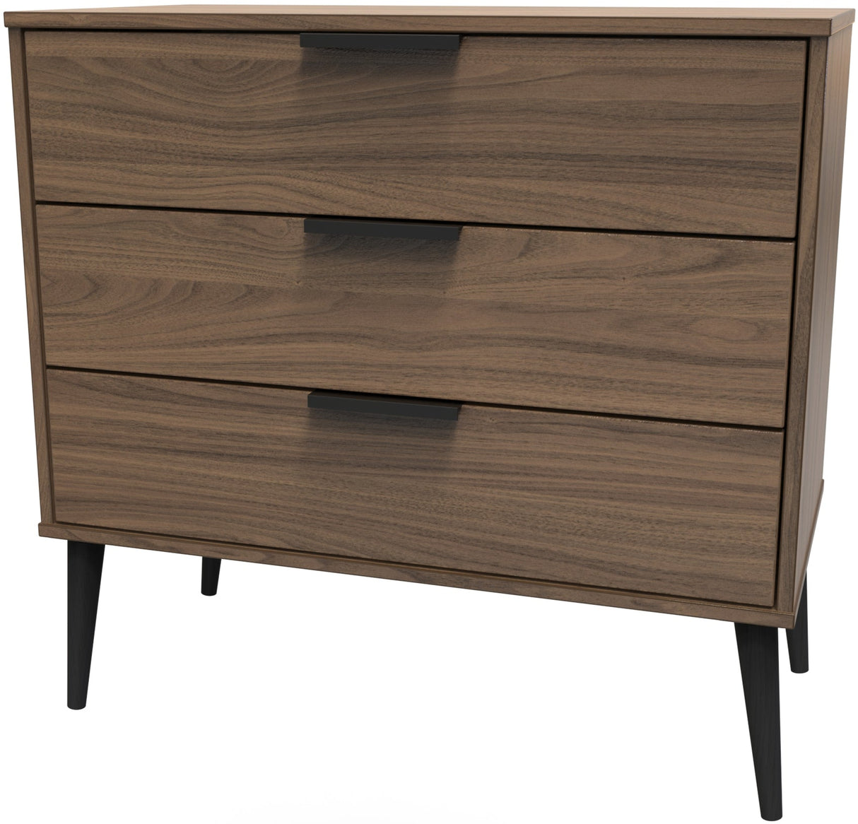 Shanghai 3 Drawer Chest with Black Legs