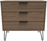 Shanghai 3 Drawer Chest with Black Hairpin Legs