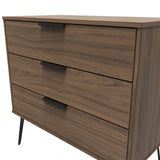 Shanghai 3 Drawer Chest with Black Hairpin Legs
