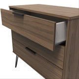 Shanghai 3 Drawer Chest with Black Hairpin Legs