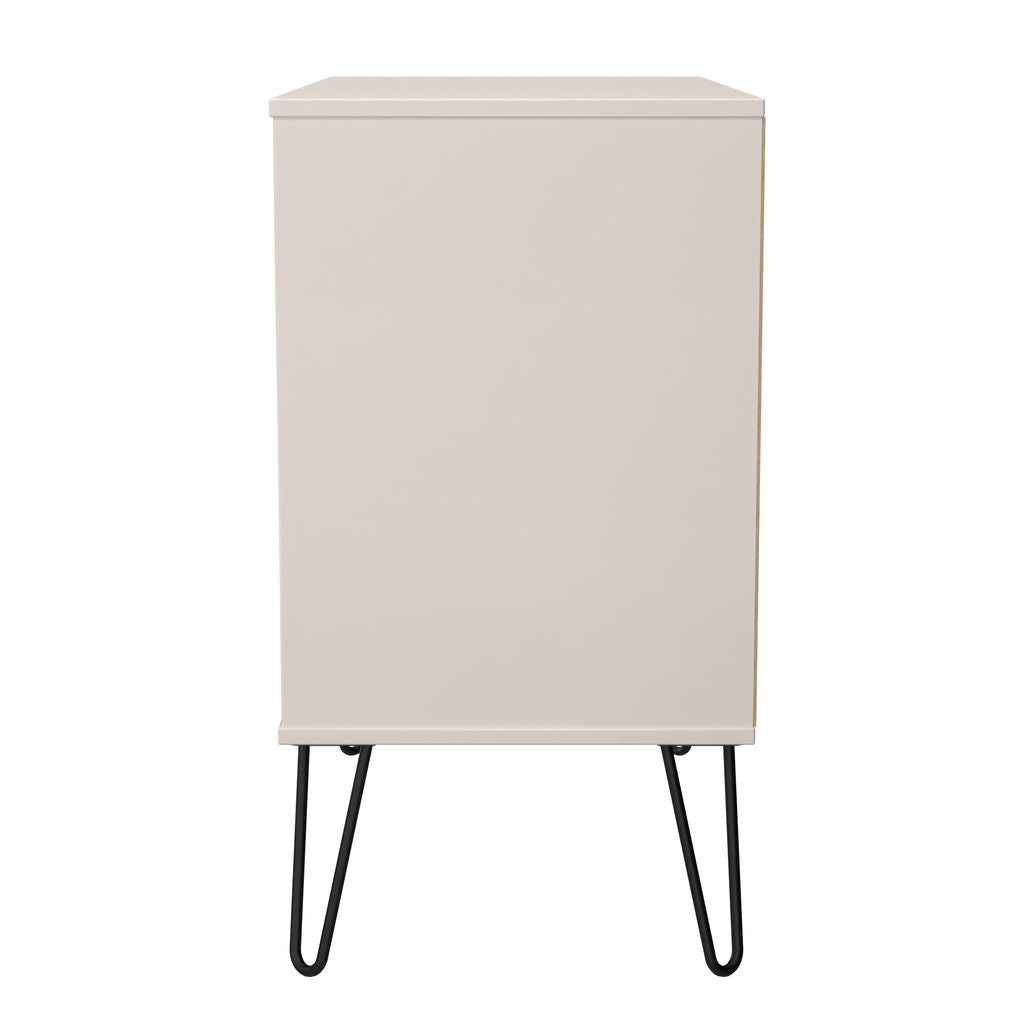 Harlequin 3 Drawer Chest with Black Hairpin Legs