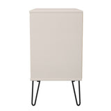 Harlequin 3 Drawer Chest with Black Hairpin Legs