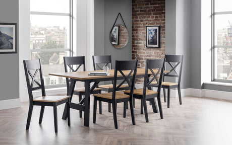 Hockley Dining Set with 6 Chairs - Julian Bowen