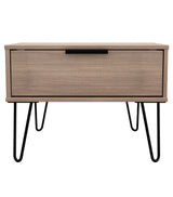 Hong Kong 1 Drawer Midi Chest with Hairpin Legs - Welcome Furniture