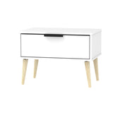 Hong Kong 1 Drawer Midi Chest with Scandinavian Light Legs - Welcome Furniture