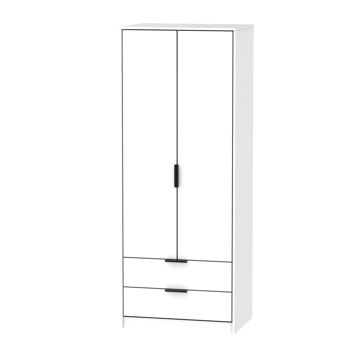 Hong Kong 2 Door 2 Drawer Wardrobe - Welcome Furniture