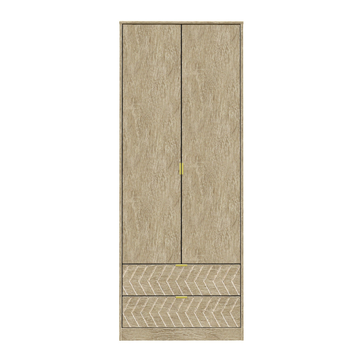 Hong Kong 2 Door 2 Drawer Wardrobe - Welcome Furniture