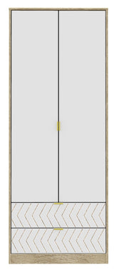 Hong Kong 2 Door 2 Drawer Wardrobe - Welcome Furniture