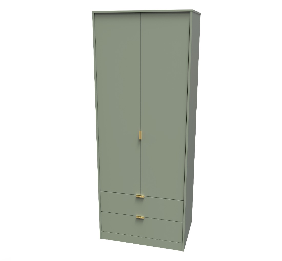 Hong Kong 2 Door 2 Drawer Wardrobe - Welcome Furniture
