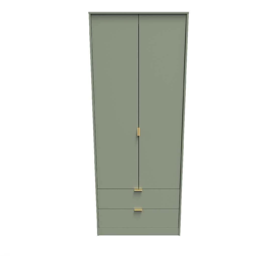 Hong Kong 2 Door 2 Drawer Wardrobe - Welcome Furniture