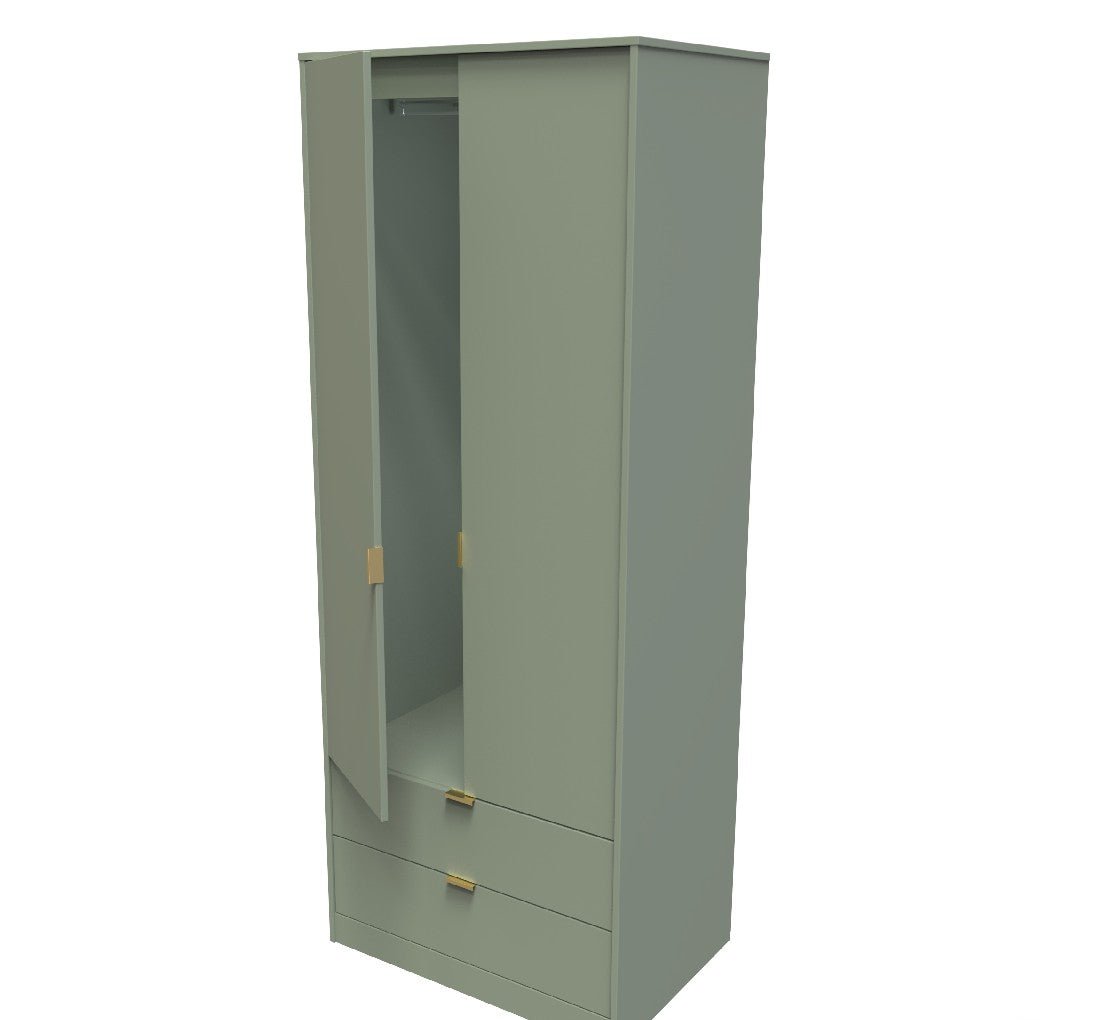 Hong Kong 2 Door 2 Drawer Wardrobe - Welcome Furniture