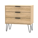 Hong Kong 3 Drawer Chest with Hairpin Legs - Welcome Furniture