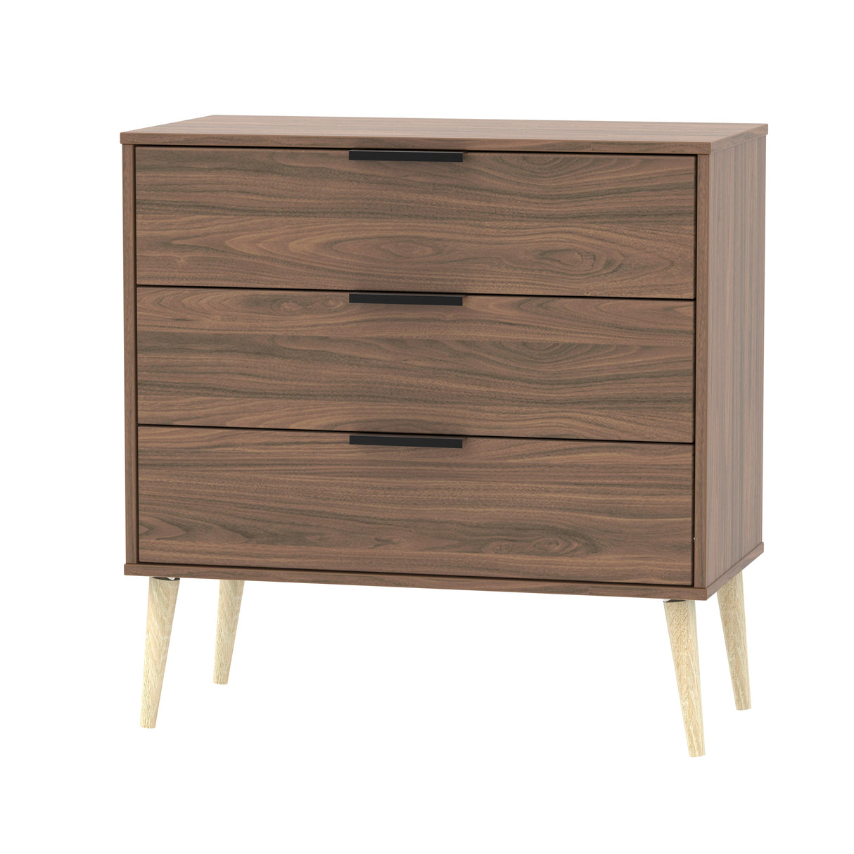 Hong Kong 3 Drawer Chest with Scandinavian Light Legs - Welcome Furniture