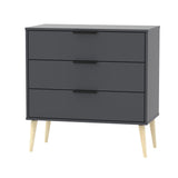 Hong Kong 3 Drawer Chest with Scandinavian Light Legs - Welcome Furniture