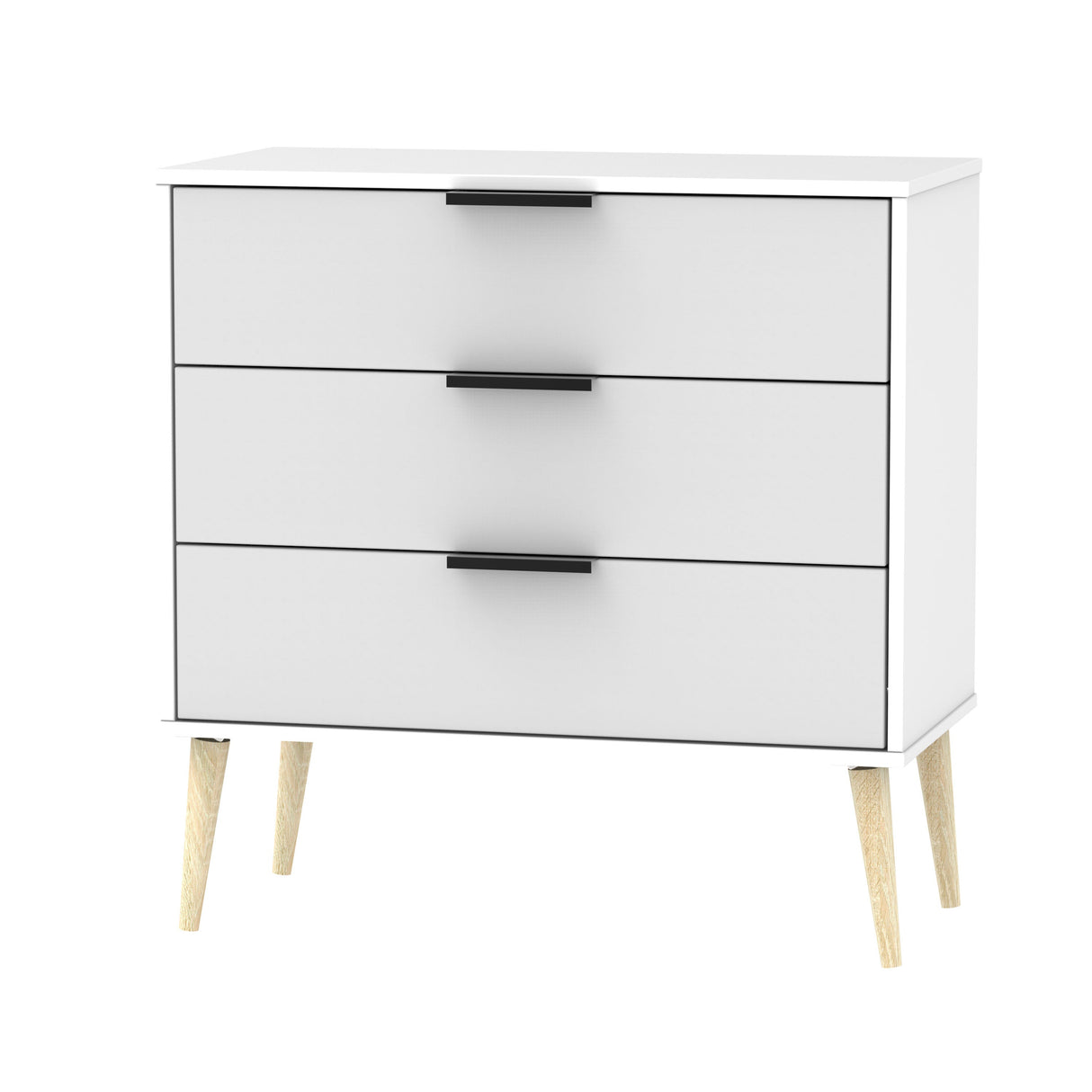 Hong Kong 3 Drawer Chest with Scandinavian Light Legs - Welcome Furniture