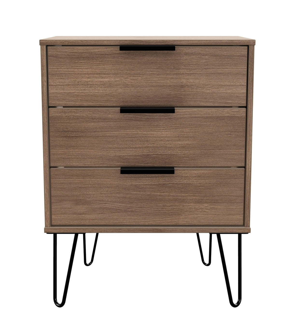 Hong Kong 3 Drawer Midi Chest with Hairpin Legs - Welcome Furniture