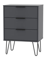 Hong Kong 3 Drawer Midi Chest with Hairpin Legs - Welcome Furniture