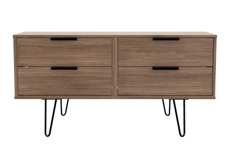 Hong Kong 4 Drawer Bed Box with Hairpin Legs - Welcome Furniture