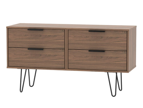 Hong Kong 4 Drawer Bed Box with Hairpin Legs - Welcome Furniture