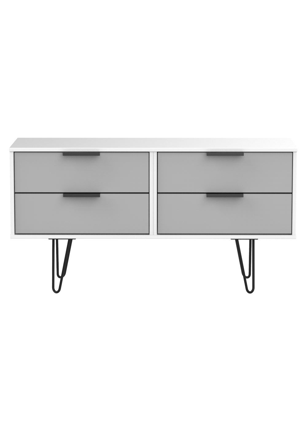 Hong Kong 4 Drawer Bed Box with Hairpin Legs - Welcome Furniture