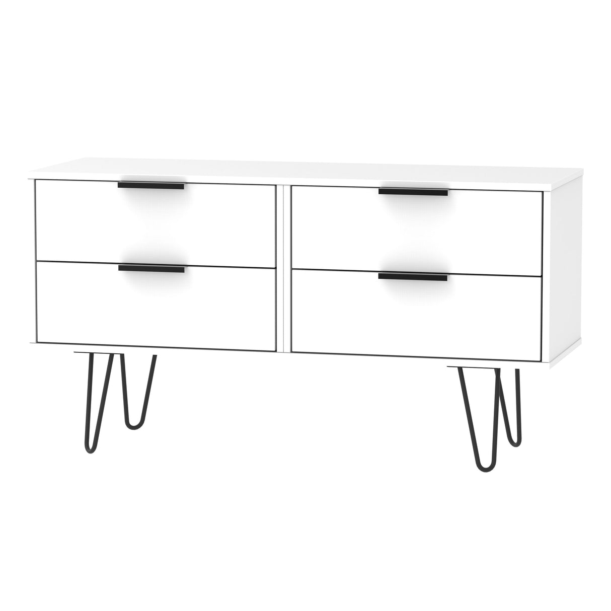 Hong Kong 4 Drawer Bed Box with Hairpin Legs - Welcome Furniture