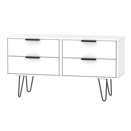 Hong Kong 4 Drawer Bed Box with Hairpin Legs - Welcome Furniture