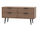 Hong Kong 4 Drawer Bed Box with Scandinavian Dark Legs - Welcome Furniture