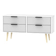 Hong Kong 4 Drawer Bed Box with Scandinavian Light Legs - Welcome Furniture