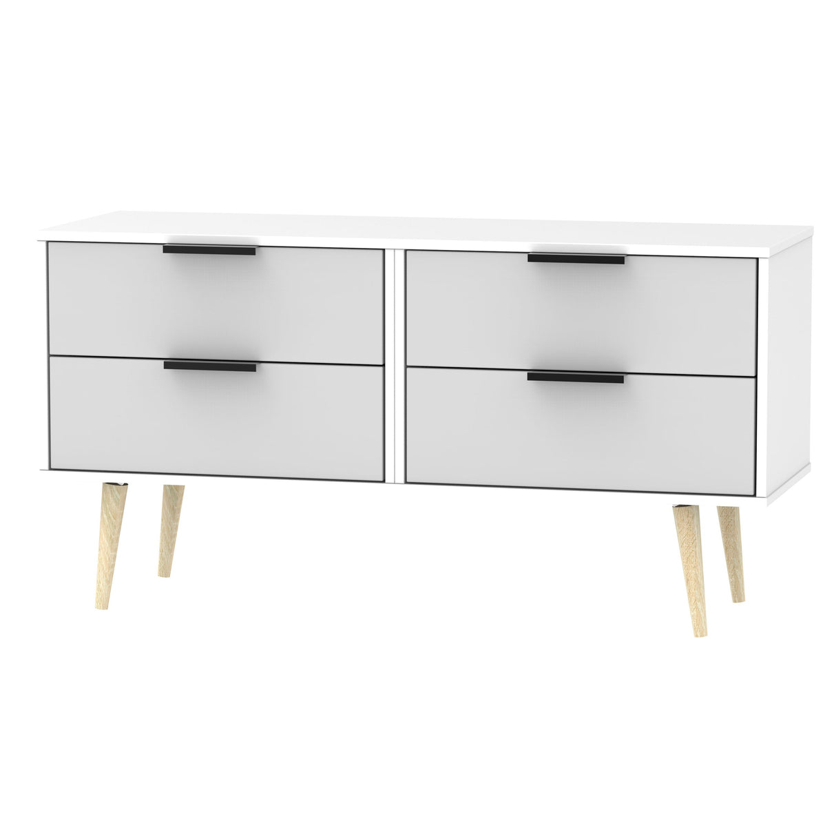 Hong Kong 4 Drawer Bed Box with Scandinavian Light Legs - Welcome Furniture