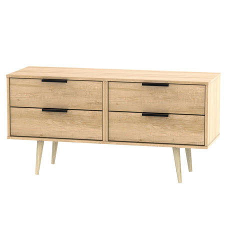 Hong Kong 4 Drawer Bed Box with Scandinavian Light Legs - Welcome Furniture