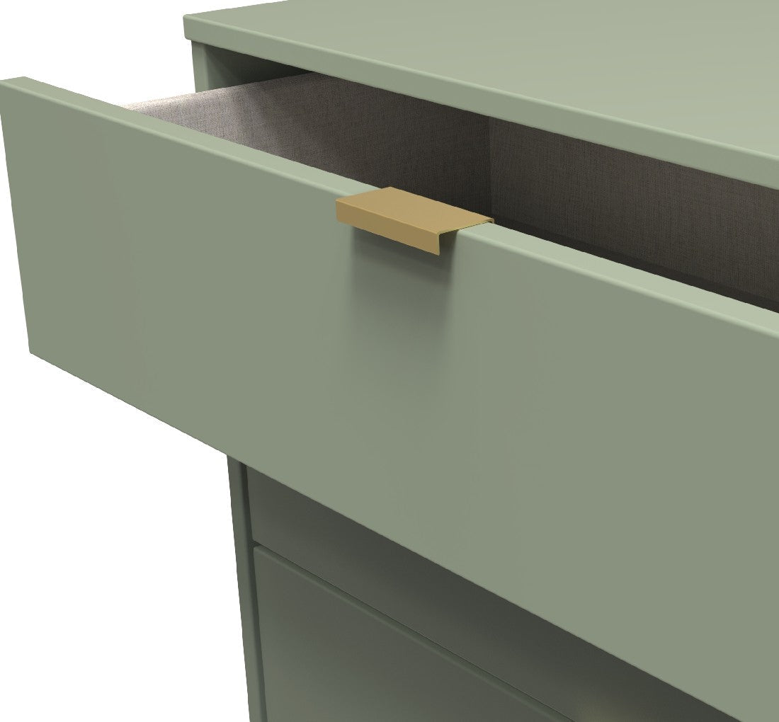 Hong Kong 4 Drawer Chest with Gold Hairpin Legs - Welcome Furniture