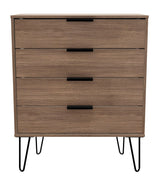 Hong Kong 4 Drawer Chest with Hairpin Legs - Welcome Furniture