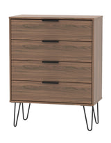 Hong Kong 4 Drawer Chest with Hairpin Legs - Welcome Furniture