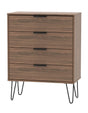 Hong Kong 4 Drawer Chest with Hairpin Legs - Welcome Furniture