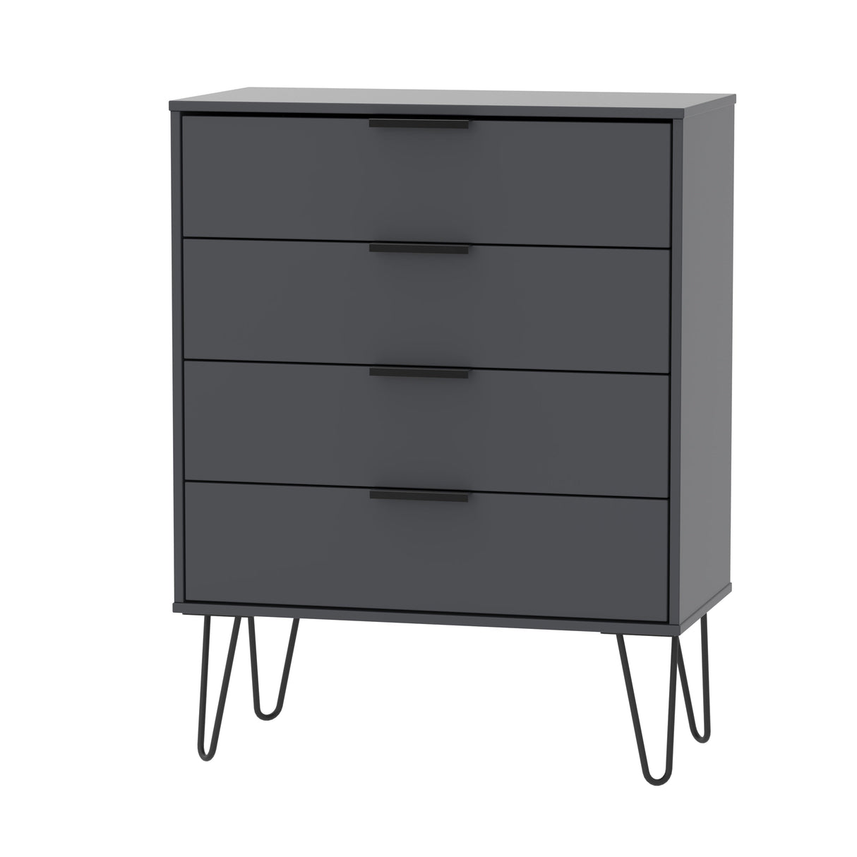 Hong Kong 4 Drawer Chest with Hairpin Legs - Welcome Furniture