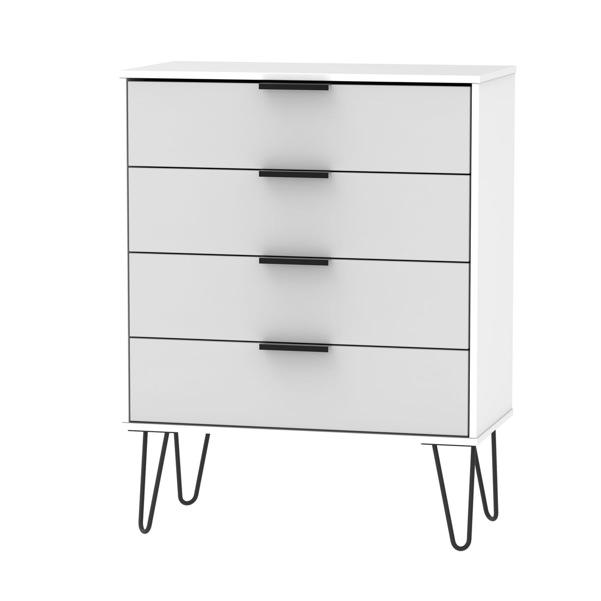 Hong Kong 4 Drawer Chest with Hairpin Legs - Welcome Furniture