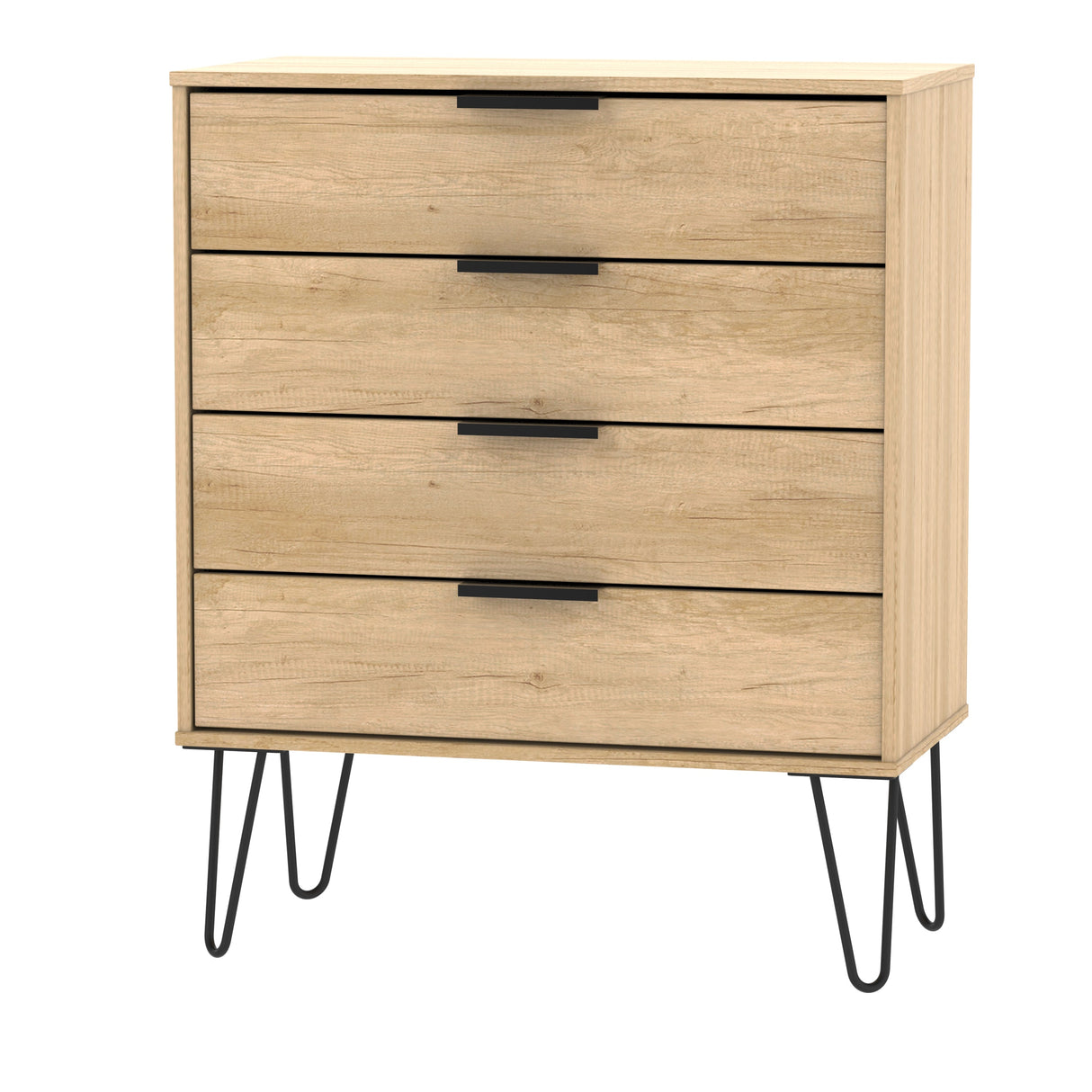 Hong Kong 4 Drawer Chest with Hairpin Legs - Welcome Furniture