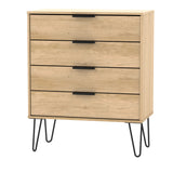 Hong Kong 4 Drawer Chest with Hairpin Legs - Welcome Furniture