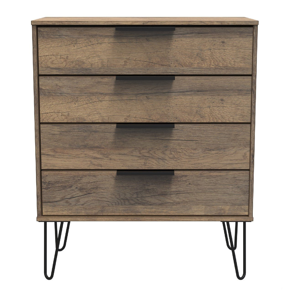 Hong Kong 4 Drawer Chest with Hairpin Legs - Welcome Furniture