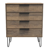 Hong Kong 4 Drawer Chest with Hairpin Legs - Welcome Furniture