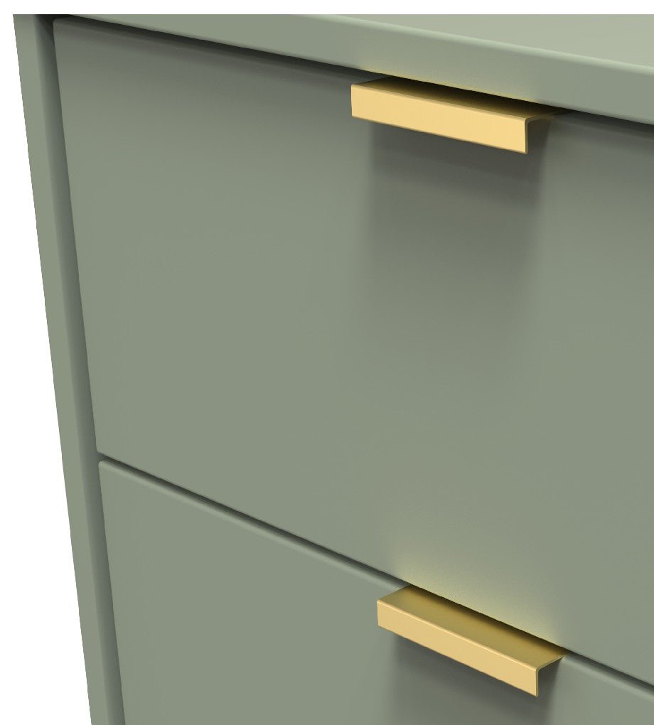 Hong Kong 5 Drawer Narrow Chest with Gold Hairpin Legs - Welcome Furniture