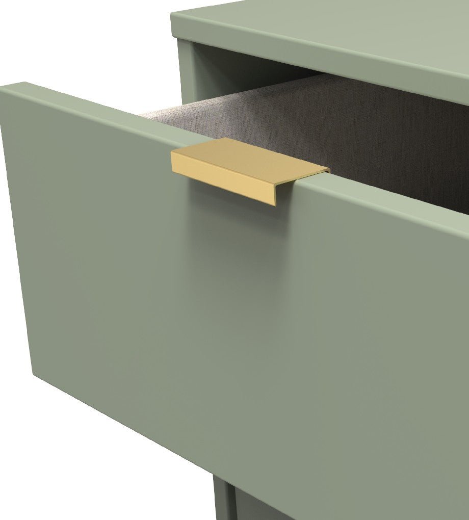 Hong Kong 5 Drawer Narrow Chest with Gold Hairpin Legs - Welcome Furniture
